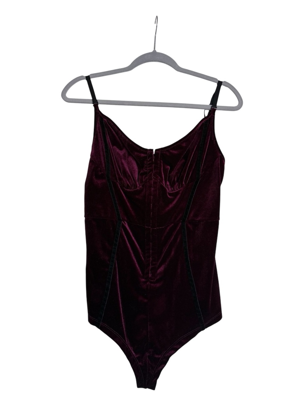 Velvet Sweetheart Corset Buckle Up Bodysuit- NWOT